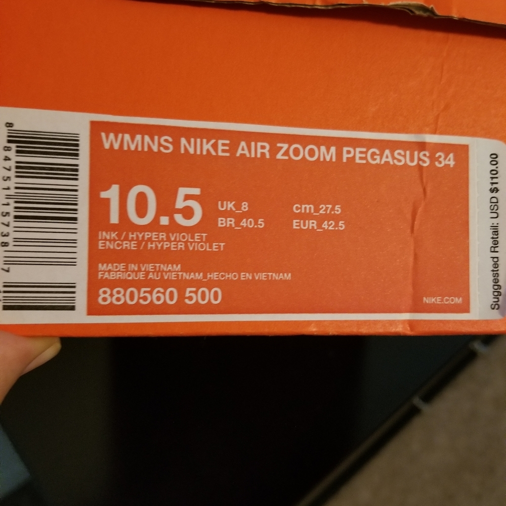 ❌Sold❌Nike Zoom Violet Pegasus 34 - Picture 8 of 8